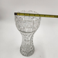 Imperlux Germany 12"x5" Lead Crystal Vase Flared Hand Cut Floral VTG Glass