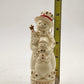 Porcelain Musical Snowman Christmas Ornament Formalities 2001 Baum Brothers