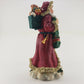 Santa Claus Holiday Time Figurine 95414 Christmas Plastic Cast 11.25" w Box Vtg