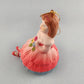 Young Girl Porcelain Bell Christmas Ornaments with Hanging Leg Chimes