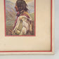 Framed Chief Not Afraid of Pawnee Raphael Tuck Art Print