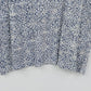 Karen Scott Blue White Geometric Print T-Shirt Top Women's Small 100% Cotton