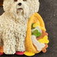 Bichon Frise Refrigerator Magnet Thankful Pilgrim Dog Figurine Willabee Ward MBI