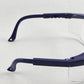 Gateway Strobe VS Traditional Visitor Safety Glasses Telescoping Temples Z87.1+ (Blue Frame, Clear Lens)