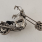 Homemade Chopper Motorcycle Scrap Art Uses Nuts Bolts Bearings Spark Plugs More