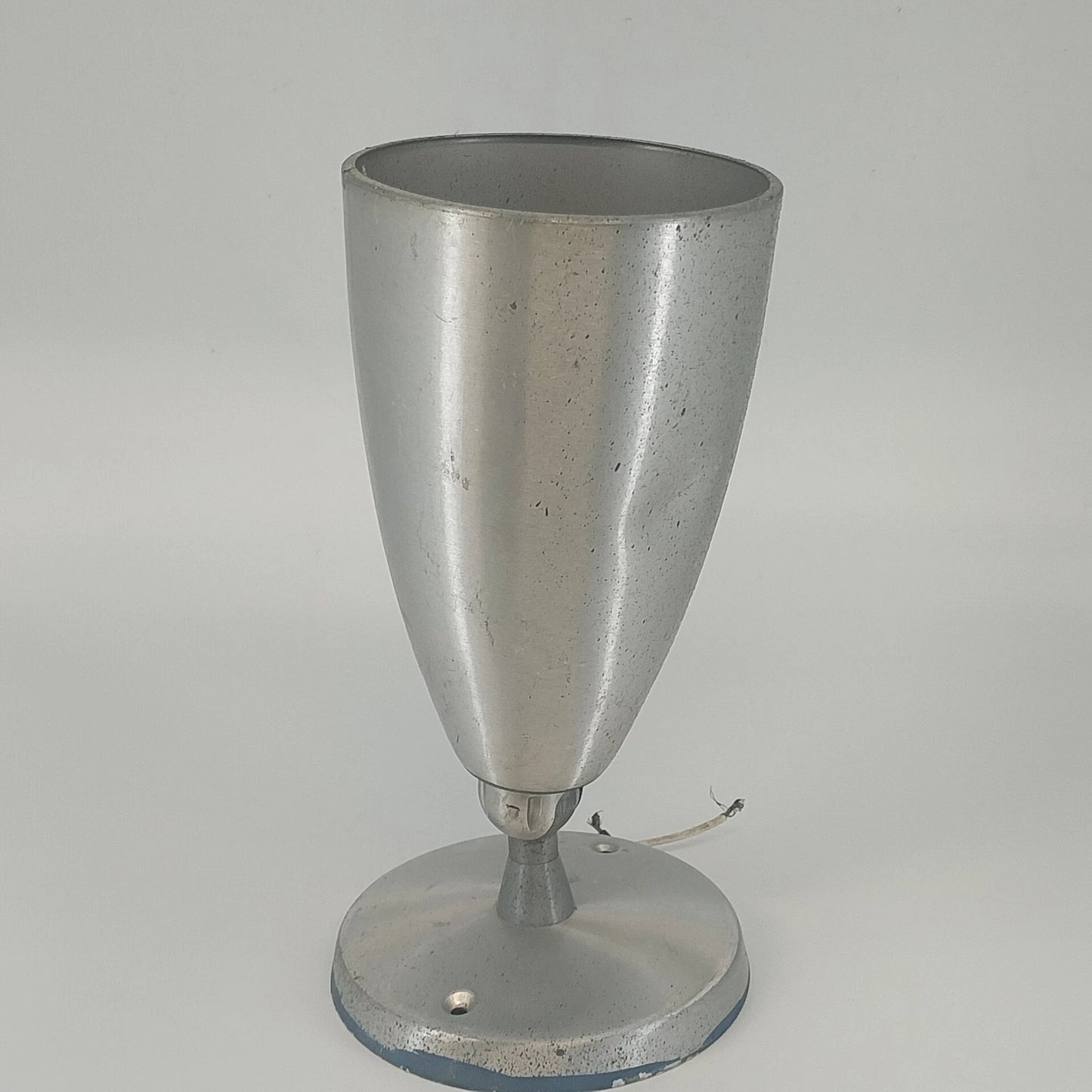 Swivelite Atomic Cone Ceiling Light Fixture Brushed Aluminum Metal Lamp 10" MCM
