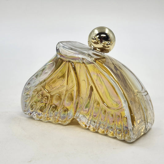 Avon Here's My Heart Cologne Clear Glass Butterfly Decanter 1.5 fl oz Vintage