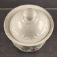 Pfaltzgraff Grapevine Sugar Bowl with Lid 4.75" Tall Vintage USA Chipped