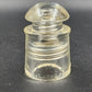 Pyrex MC Clear Glass Electrical Insulator 2.5"x4" Reg US Pat USA