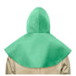 Chicago Protective Apparel 648-GR Green FR Cotton Open Face Hood for Arc Flash