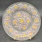 Sovereign House Frosted Luncheon Plate Apple Blossom SVG1 8.375” Vintage Glass