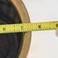 Brass Planter Pot Ribbed India 7.5" Boho Mid Century Decor In/Outdoor Vtg
