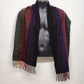 Men’s Multicolor Striped Scarf 100% Cashmere Made in Scotland Luxury Winter Wrap