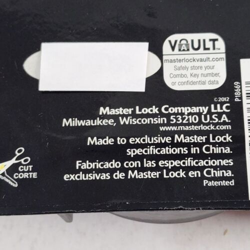 Master Lock Magnum M50XKAD Padlock 3in Shrouded Stainless