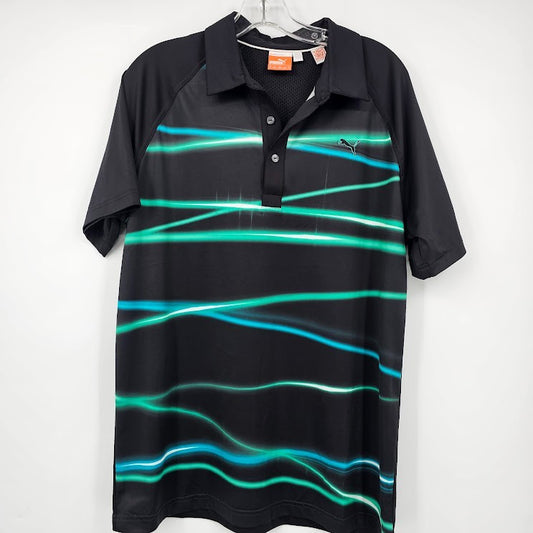 Mens Puma Polo Pullover Shirt 3 Button Size Medium