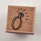 Hero Arts Set of 20 Wood Mounted Rubber Stamps Vintage 1.25 x 1.25 Inches