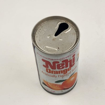 Set of 2 Empty Pull Tab Cans Nehi Grape and Orange Flavored Soda 12 oz Vintage
