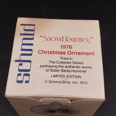 Schmid SACRED JOURNEY 1976 Children Christmas Ornament Limited Edition