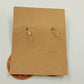 Plunder Mollie Pink Orange Teardrop Shaped Filagree Drop Dangle Earrings Jewelry