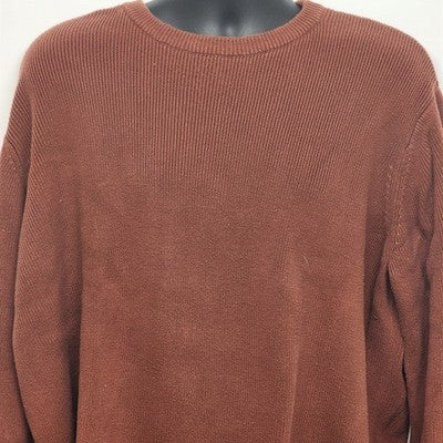 Guide Series Men's Reddish Brown Sweater XLT Long Sleeve Pullover Crew Neck