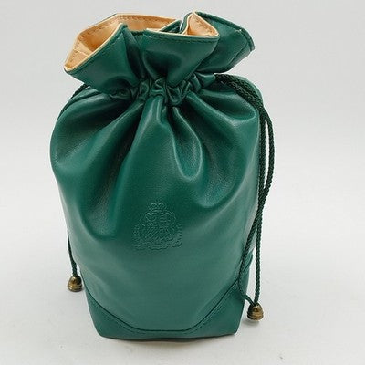 Princess Marcella Borghese Beige & Green Makeup Cosmetic & Craft Drawstring Bag
