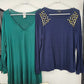 5 Pc Women’s Tops Lot Size Large Charming Charlie Jones NY Premise Y2K Casual Bundle