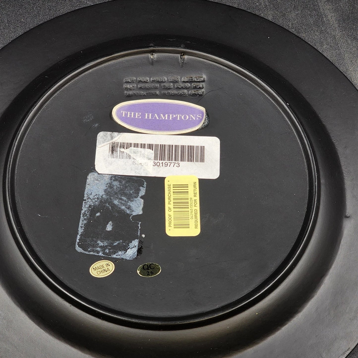 F de Villeneuve Wall Plates Decorative Stoneware Signed 4 Pc Assorted France