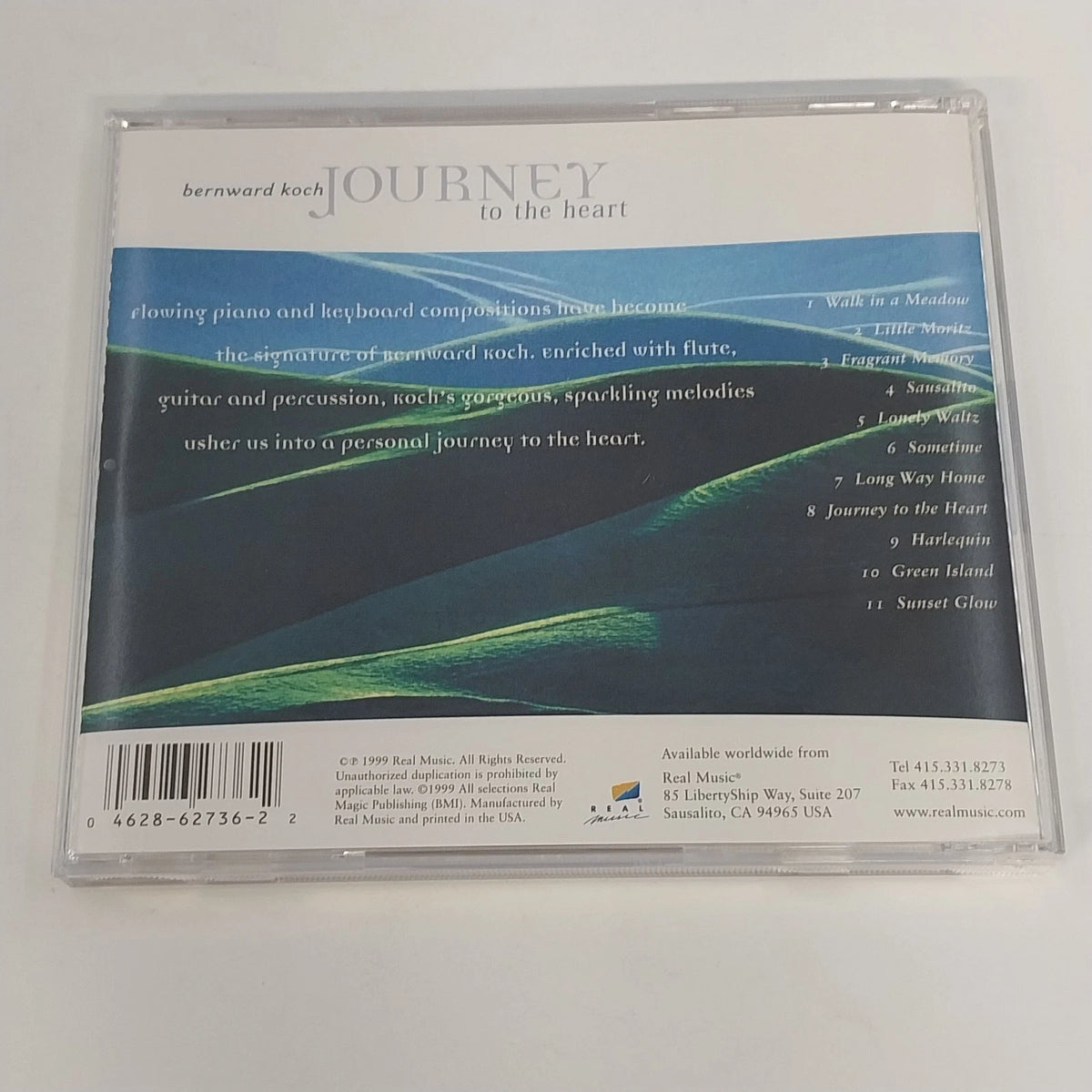 Bernward Koch Journey To The Heart CD Real Music RM2736 New Age 11 Tracks 1999