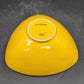 2 Buffalo China Triangle Bowls 9.25” Oneida Yellow Lemon Drop & Blue Hawaiian