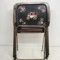 4 Cal-Dak TV Trays Carriage & Stagecoach Black Folding with Stand Vintage
