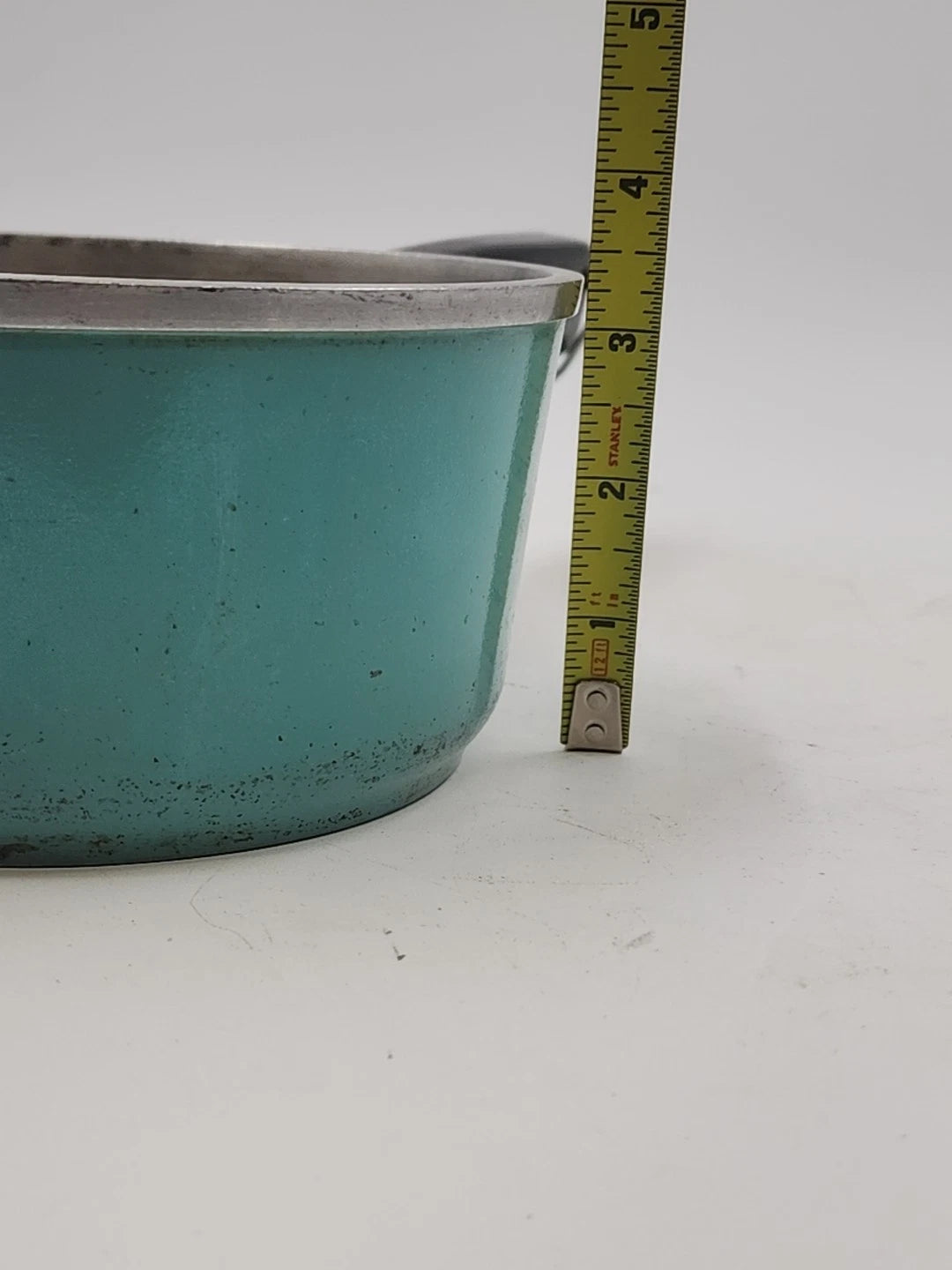 Club Aluminum 2 Qt Sauce Pan Turquoise Aqua Cast Cookware Pot No Lid Vintage
