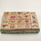 Hero Arts Set of 20 Wood Mounted Rubber Stamps Vintage 1.25 x 1.25 Inches