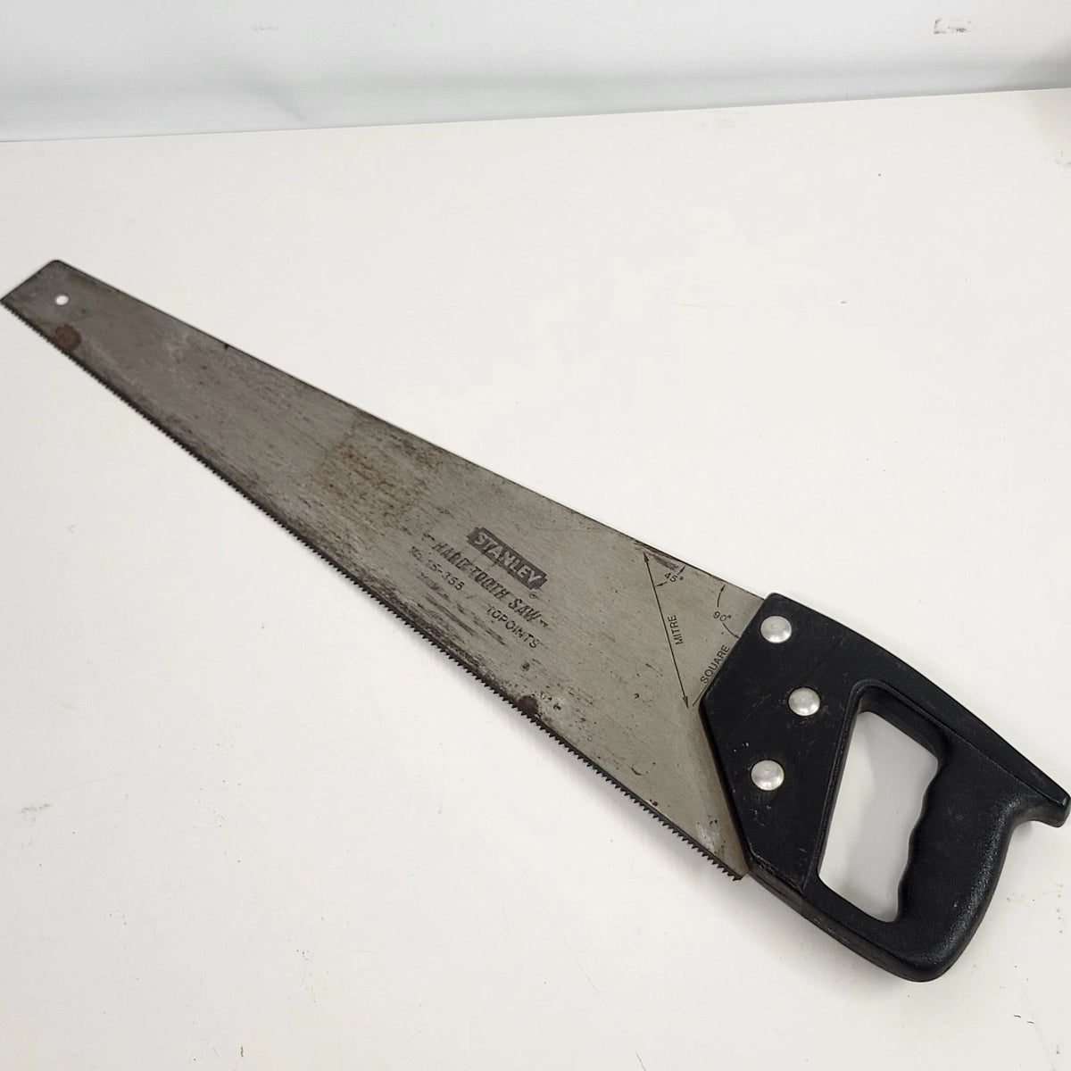 Stanley 15-355 Hard Tooth Saw 20" Crosscut Hand Saw 10 Point Vintage USA Tool