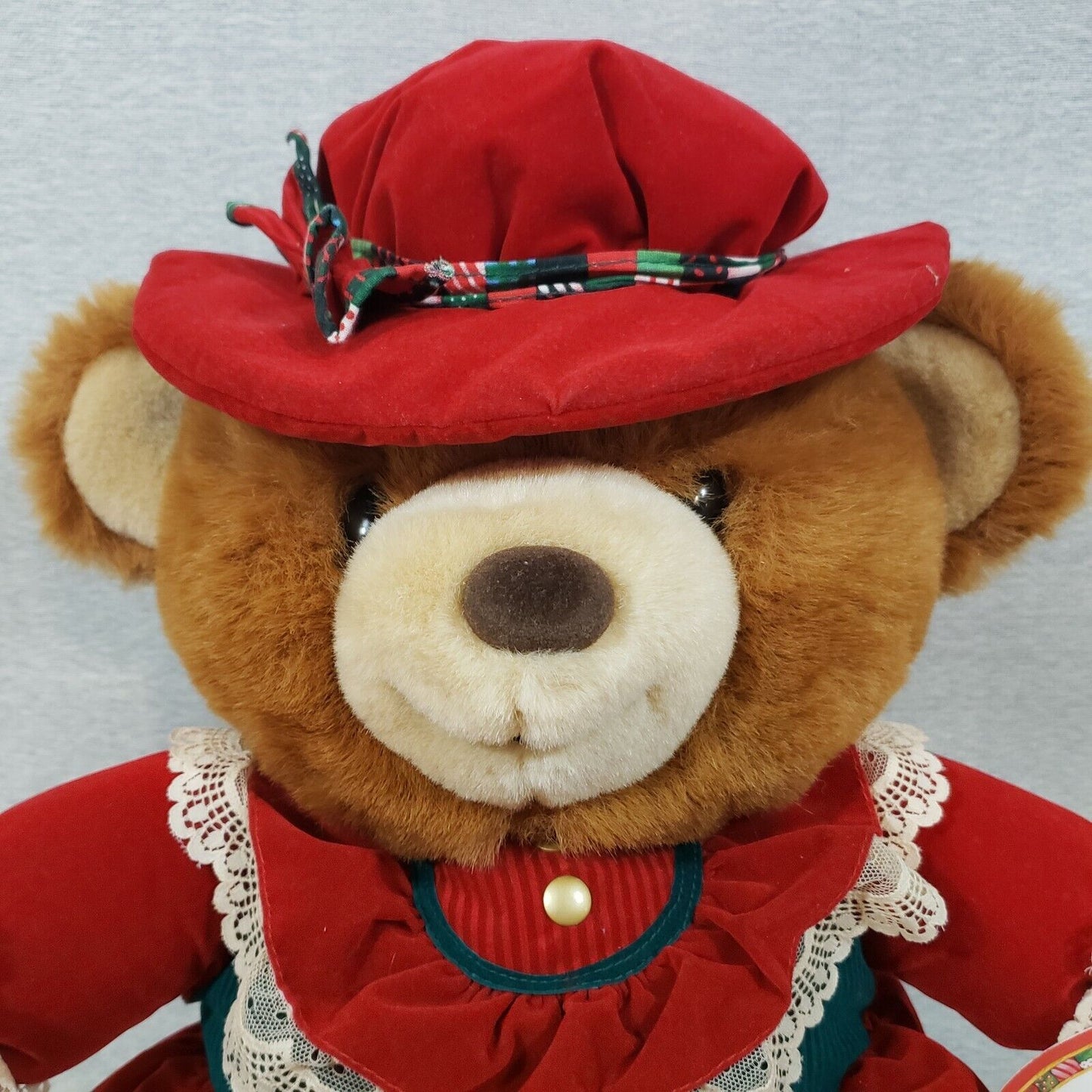 Vintage NWT 1994 K-Mart Christmas A Teddy Bear Lane Stuffed Animal Plush Toy