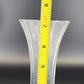 Vintage Lenox Optika Full Lead Crystal Bud Vase Clear Swirl 7 Inch