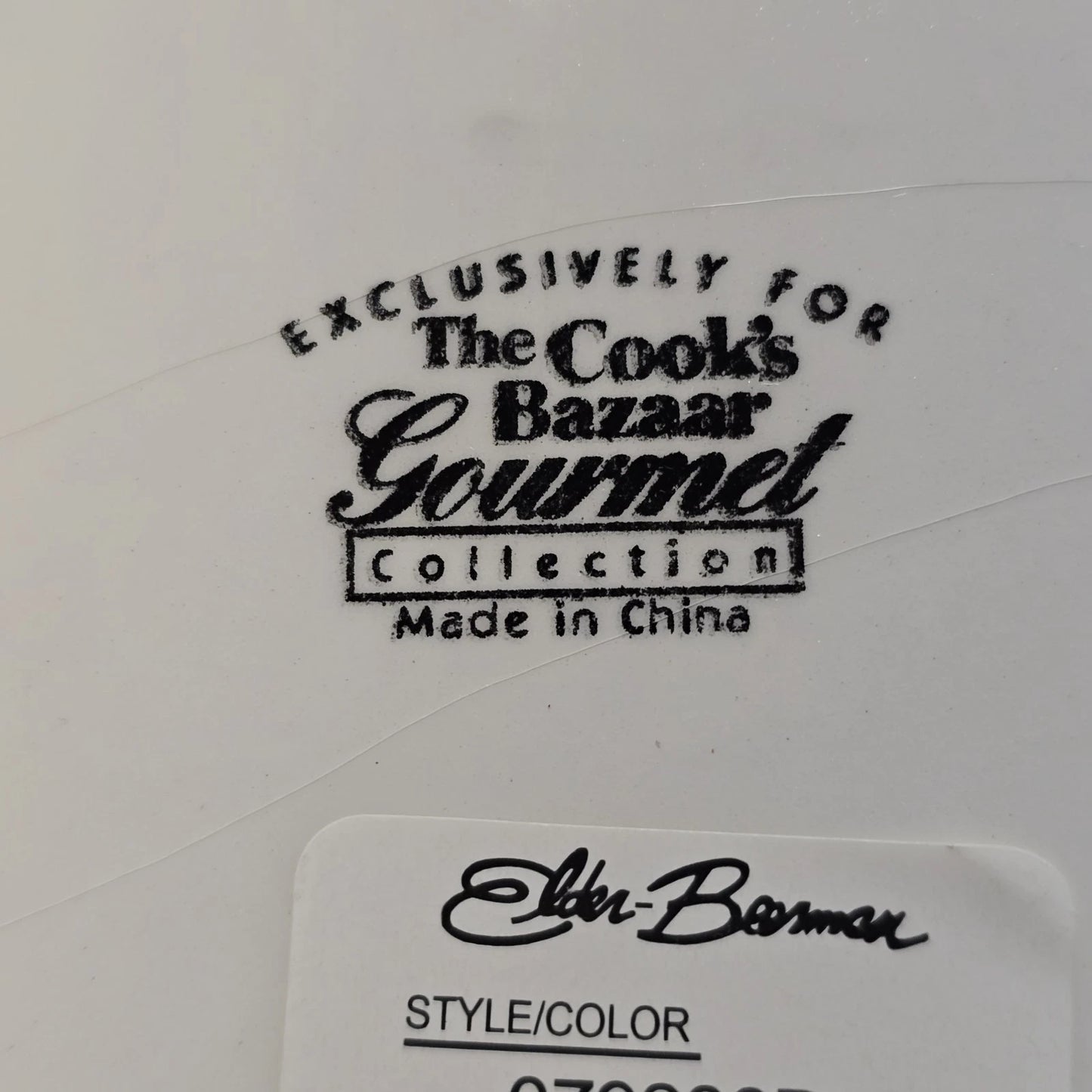 Cook's Bazaar Bell Shaped Plate 10x9" Holly Mountain Lodge Winter Scene Ceramic