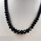 Lot of 3 Beaded Necklaces Jewelry Black Faceted Amber Glass Multicolor Boho Mix