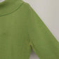 Raffaello Sport Women's Cotton Cowl Neck Lime Green Pullover Sweater Size L