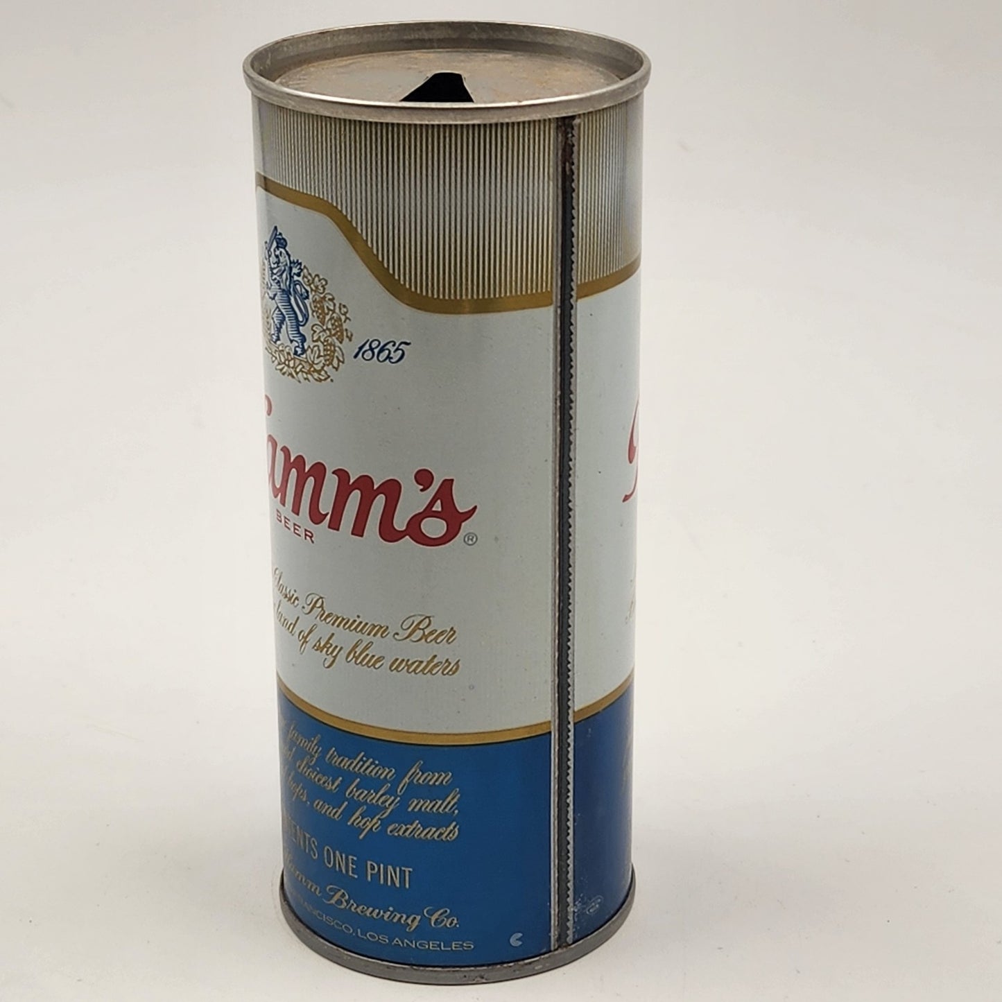 Hamm's Empty Aluminum Edge Pull Top Tin Beer Can 16oz Theodore Brewing Co 1970's