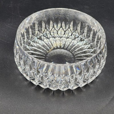 Heavy Serving Bowl Gorham Althea Cut Lead Crystal 7.5" Sunflower Diamond Pattern
