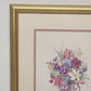 Lavender Ribbon Framed And Matted Print by Barbara Mock Wall Art 16"w x 18"h