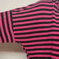 Live 2 Lounge XL Striped Hoodie Tunic Purple Black Knit