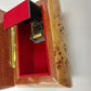Reuge Inlaid Wood Music Box Italy 4x5.5" 18-Note MEMORY Tune Cats