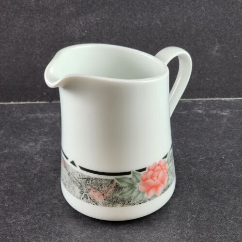 Corning Ware Creamer Pitcher Silk and Roses Pattern 81-TY Microwaveable USA