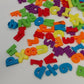 104 Magnetic Letters & Numbers Educational Learning Set w Storage Tub Multicolor