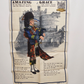 Lamont Irish linen Tea Towel Amazing Grace Royal Scots Dragoon Guards 30" VTG