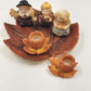 Popular Imports TS253 Mini Tea Set 8pc Thanksgiving Resin Decor