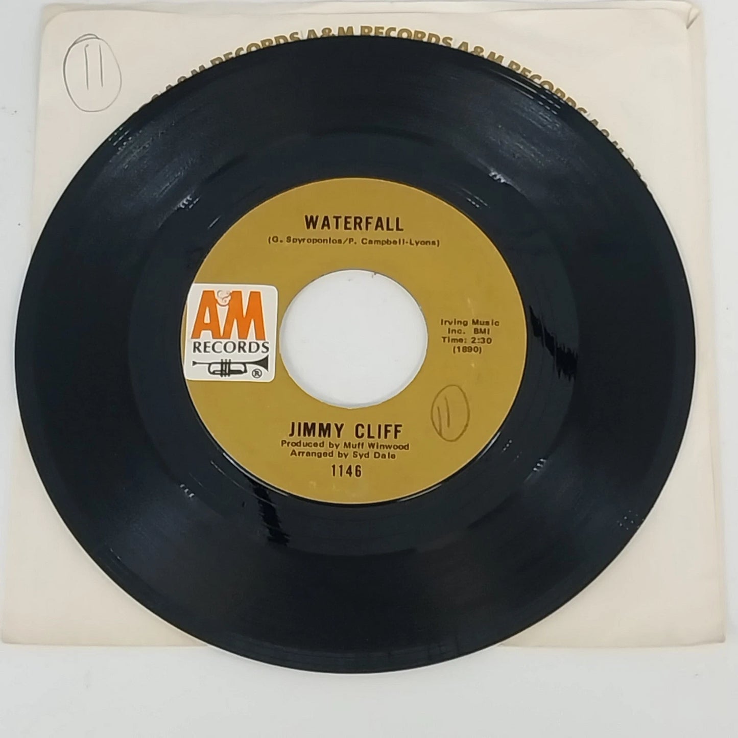 Jimmy Cliff Wonderful World Beautiful People 45 RPM Vinyl A&M