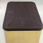 Slice O' Life Bread Empty Box Metal Tin Brown Lid Wheat Design 14" USA Vintage