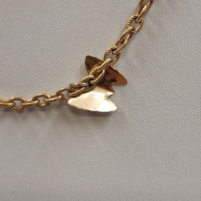 Sarah Coventry Gold Tone Chain with Butterflies Charm Refined Necklace 26"